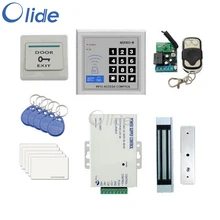 Access Control Complete Kit For Single Frameless Door With Magnetic Lock, Access Keypad,Remote control, Power Source etc cheap standalone without software f008 card access control single door access control with electromagnetic lock