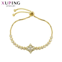 Xuping модный светильник цвета желтого золота браслет простой стиль для женщин ювелирные изделия с символикой Дня Благодарения подарки S129-70008