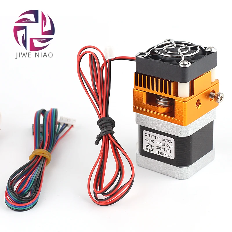 JIWEINIAO 12 V обновления MK9 экструдер для Makerbot 3D Printer0.4mm сопла 100 к термистор 1,75 мм нить трубки охлаждающий вентилятор(полный комплект