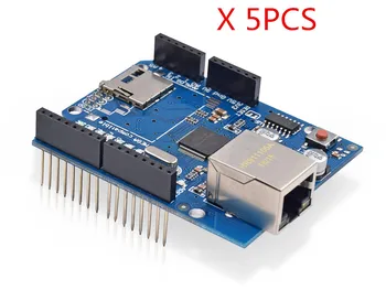 

5pcs/lot UNO Shield Ethernet Shield W5100 R3 UNO Mega 2560 1280 328 UNR R3 < only W5100 Development board