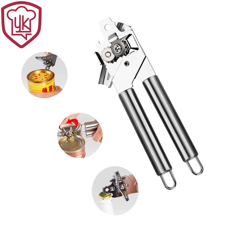 

Free Shipping Manual Stainless Steel Professional Automatic Safety Can Opener
