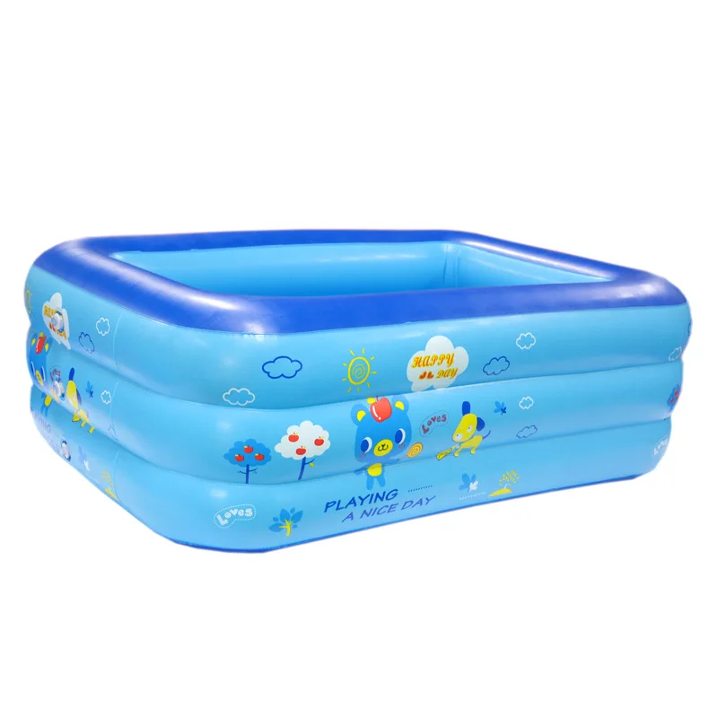 

Baby Kids Inflatable Blue Swimming Pool Electric Pump Large Ocean Ball Pool Thickened Home Paddling Pool For Children Toys Gift