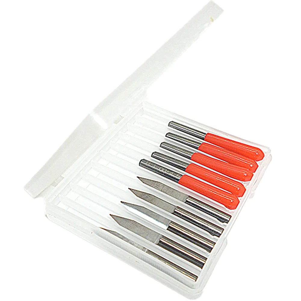 10pcs Carbide Engraving Bits Cnc Pcb Router Bit 30 Degree 0 2mm