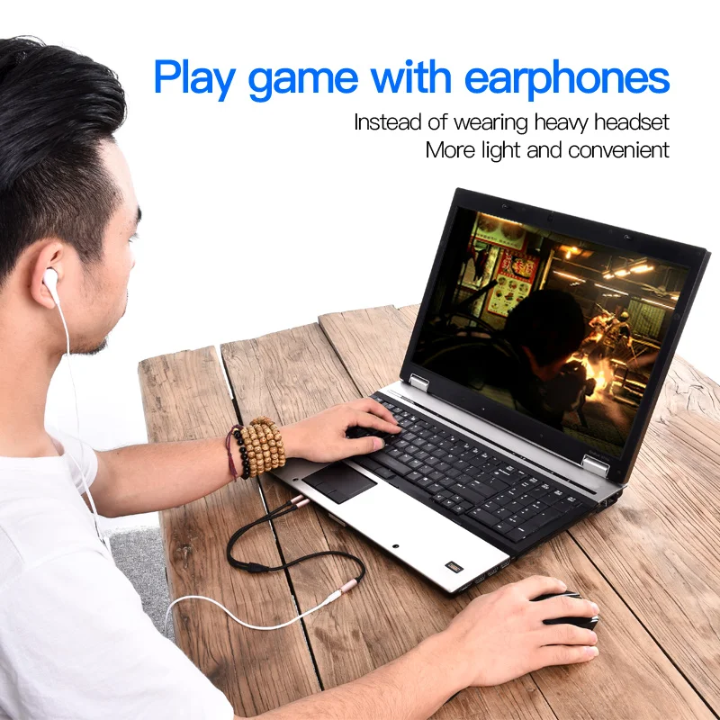 Разветвитель для наушников Vention с разъемом 3 5 мм на 2 штекера мм|cable headset|audio y splittery
