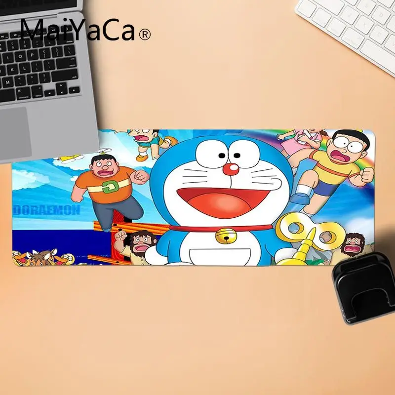 MaiYaCa на заказ кожа мультфильм Doramon красивый коврик для мышки в стиле аниме ноутбук игровой Lockedge мыши коврик для мыши
