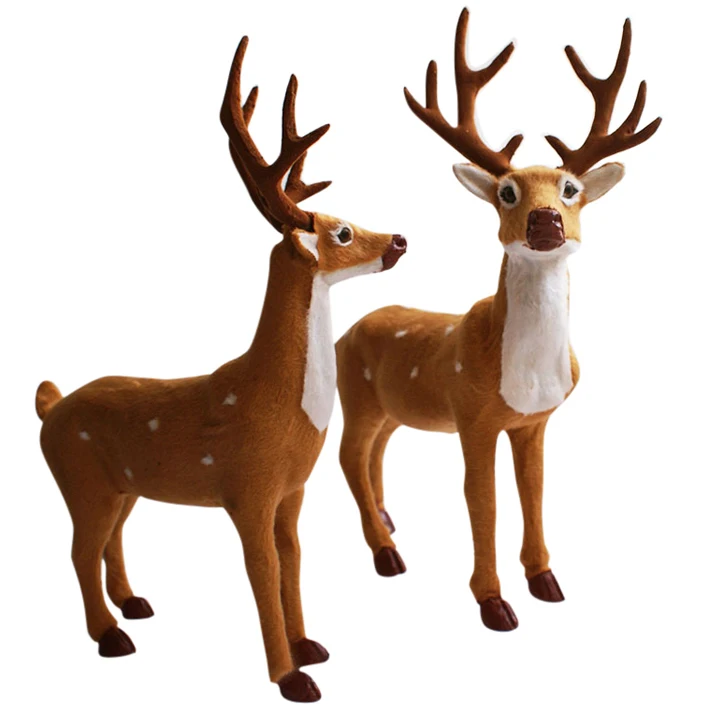 Christmas Artificial Reindeer Decoration New Year Santa Claus
