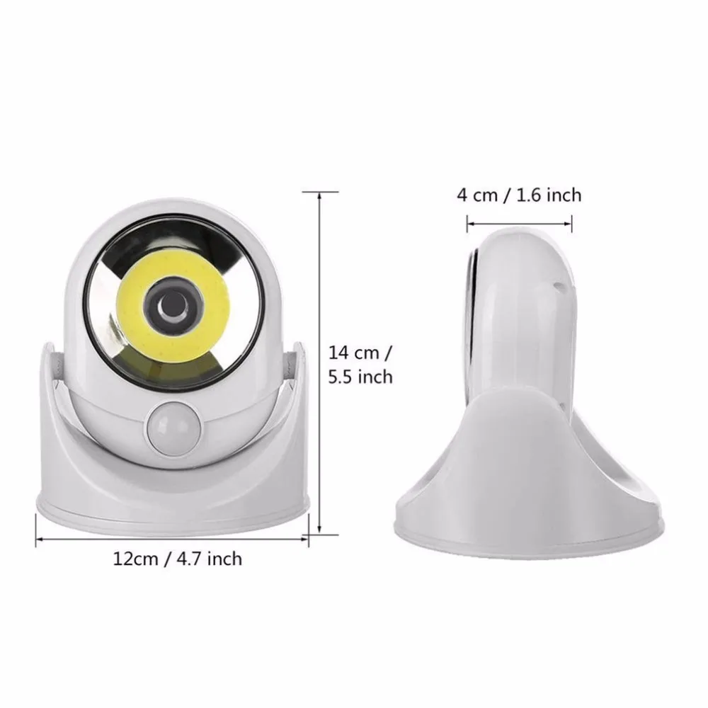  360 Degree Rotating LED Sensor Lamp Motion Activated Light Infrared Induction Lamp Wall Mounted Nig - 32959413421