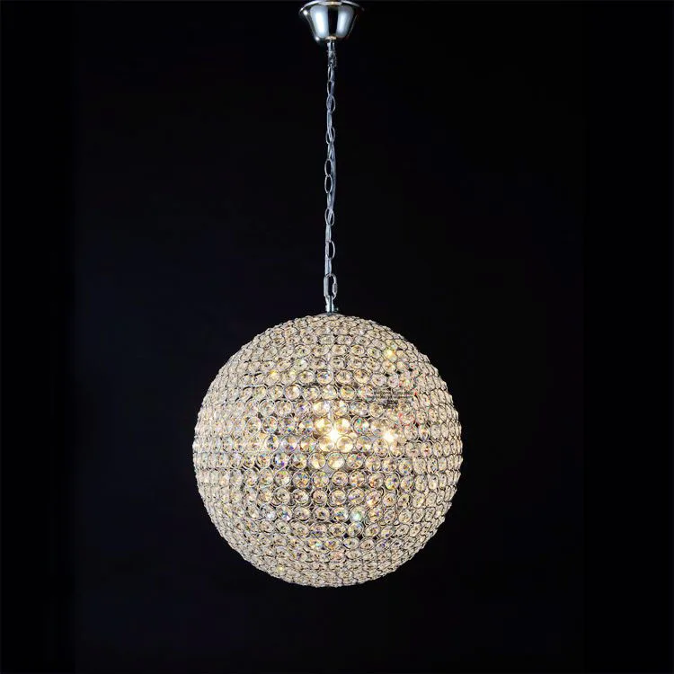 Simple Crystal ball pendant lights light led hanglamp loft decor lamps light fixtures hanging