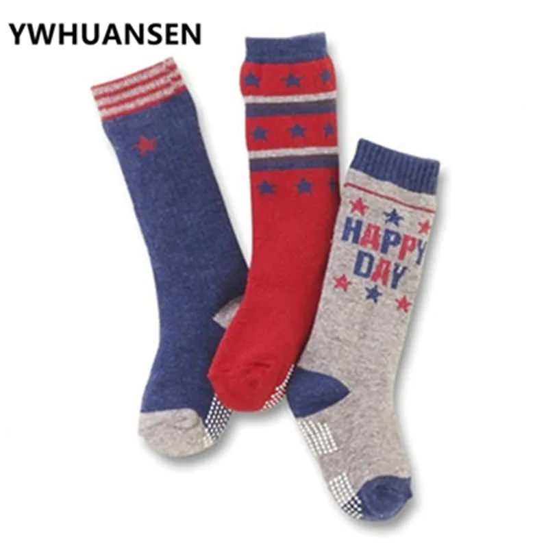 YWHUANSEN 3 пар/лот милые Мультяшные гольфы для девочек популярные колготки мальчиков