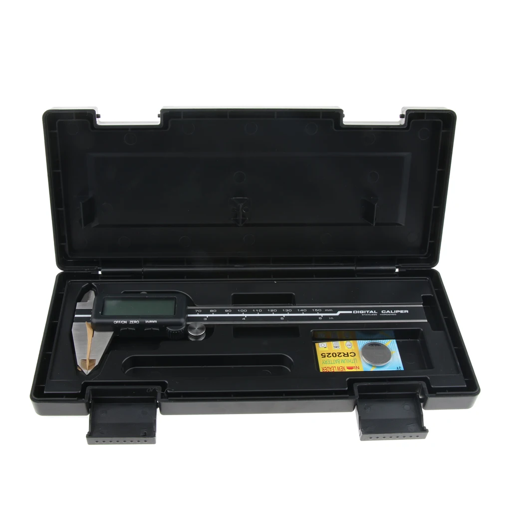 150mm x 0.01mm Industrial Stainless Steel Digital Vernier Scale Ruler Caliper Metric mm/ Inch