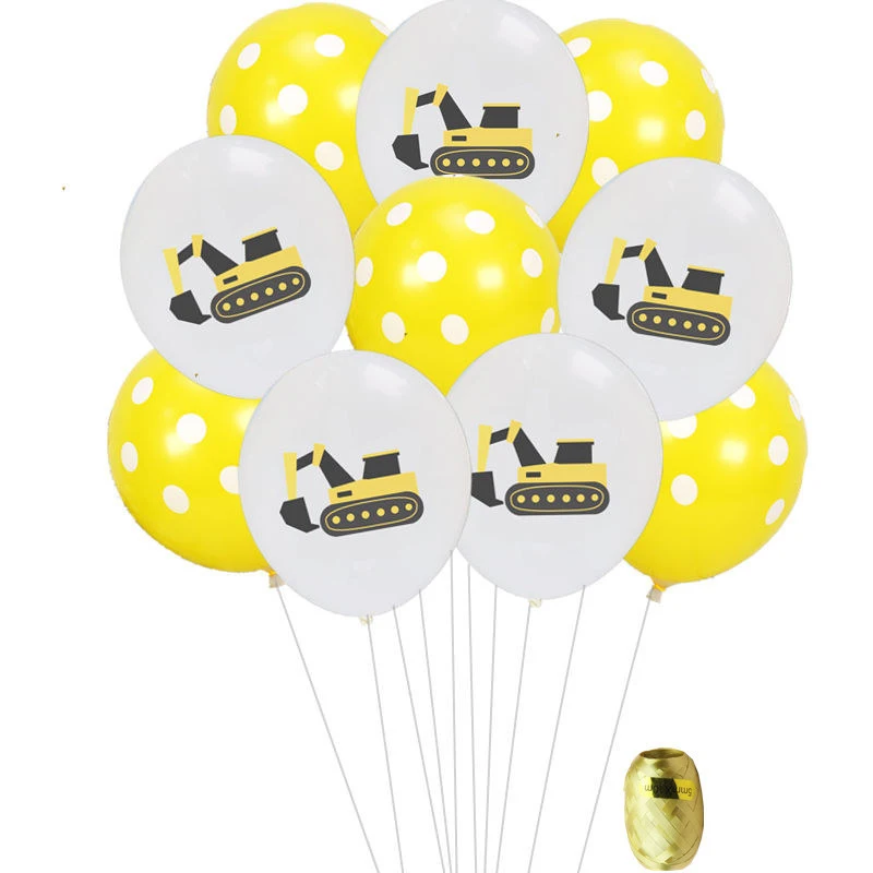 10pcs Cars Racing Flag Latex Balloon Party Decoration Grand Prix