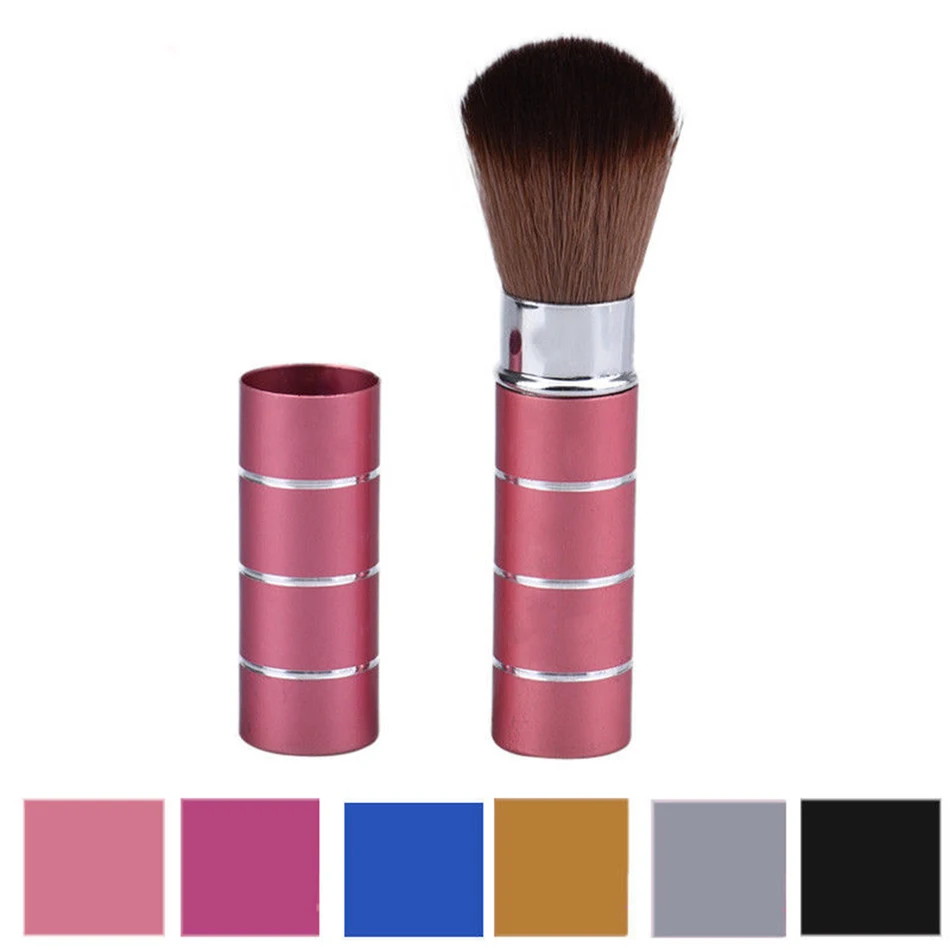 

1PC Pro Retractable Dome Blush Brush Aluminum Eyeshadow Foundation Facial Brushes Makeup Cosmetic Tools