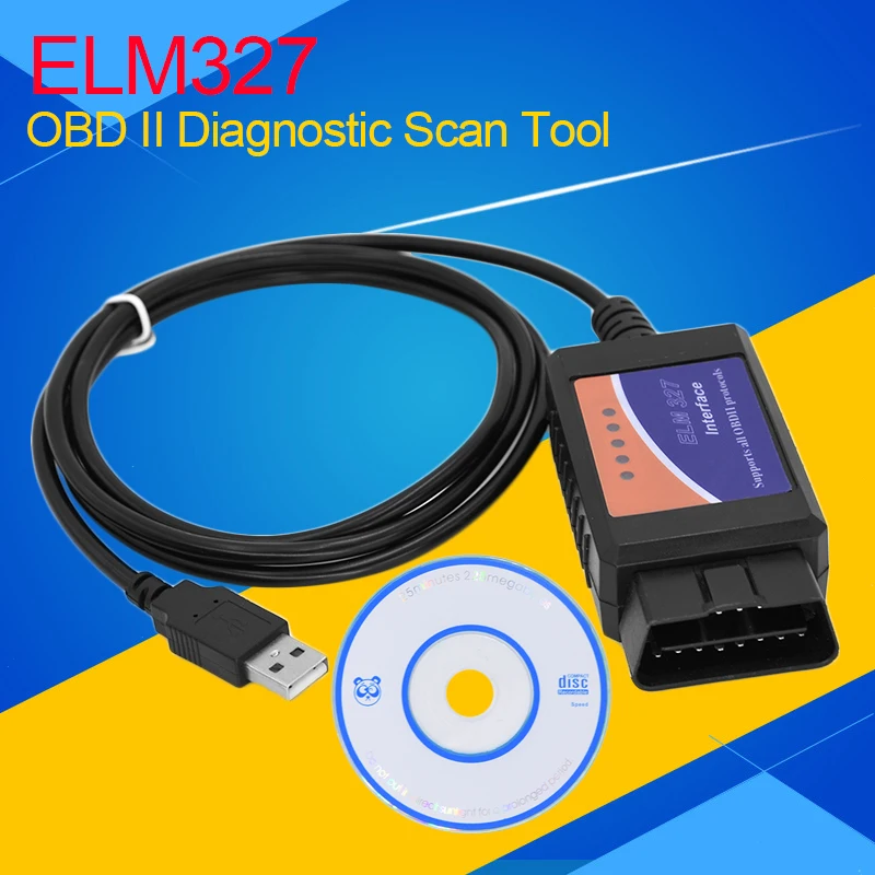 ELM327 USB Interface OBD2 Connector ELM 327 V 1.5 OBD 2 V1.5 Auto ...