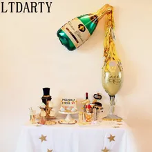 Большой размер 2 шт./лот бокалы для шампанского пивная бутылка надувные шары из алюминиевой фольги Гелий Свадьба День рождения домашние шары для украшения Globos
