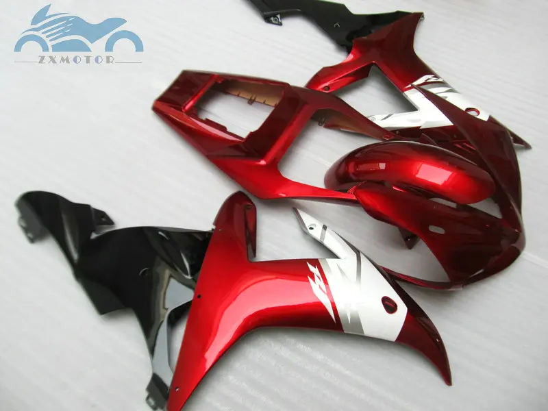 Free Custom ABS motorcycle fairing Kits fit for YAMAHA 2002 2003 YZFR1 02 03 YZF R1 sports fairings black red body parts RG32 | Автомобили