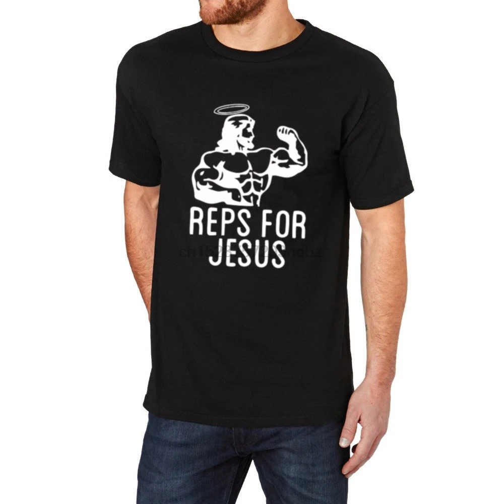 

Loo Show Mens Reps For Jesus Casual T-Shirts Men Tee(2)