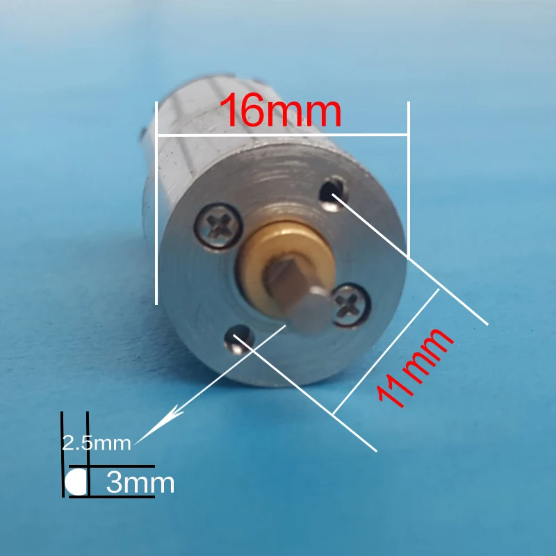 1000 об./мин. 16 мм короткие DC 6 В Двигатель высокий крутящий момент Шестерни коробка Двигатель Инверсия DC 3 В 6 В 7.4 В Двигатель умный дом/робот мощность системы