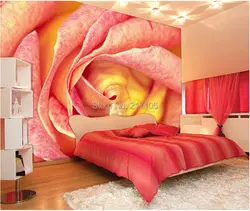 Пользовательские 3D стереоскопического обои романтические розы для гостиной ТВ фон спальня современный 3D Виниловые обои Papel де Parede