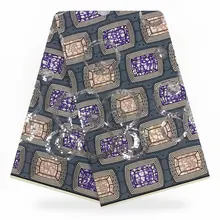 Африканский Воск принты ткань воск с блестками хлопок вощеная ткань с Африканским узором печати ткань в нигерийском стиле африканская Анкара ткань