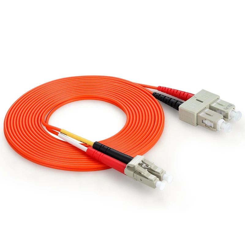 20 Metro Lc-Sc Cavo In Fibra Ottica Multimodale Duplex Patch Cord Om1 62.5/125 20 M