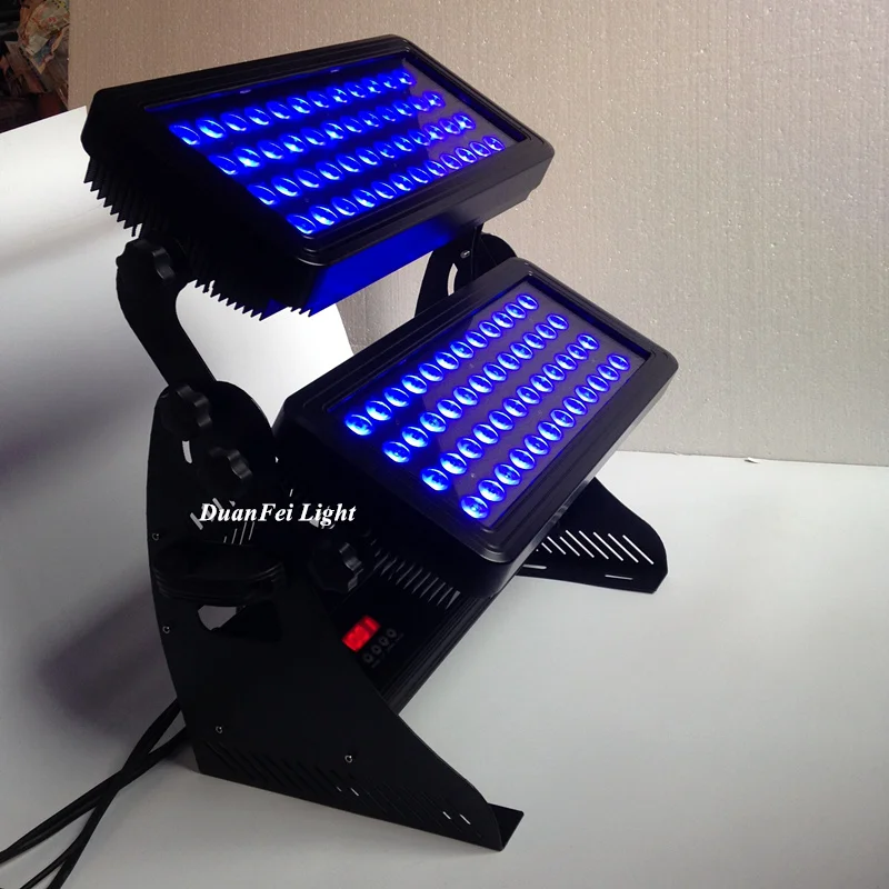 6 шт. 96x10 led rgbw городской цветной светильник 4в1 wash wall spot lyre настенный 10 Вт ip65|Эффект
