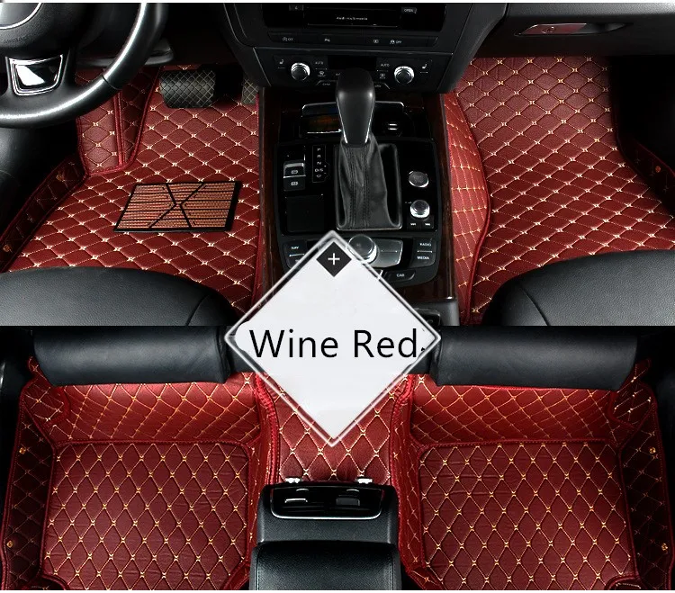 Synthetic Leather Car Floor Foot Mat For HONDA JADE FIT CIVIC GREIZ