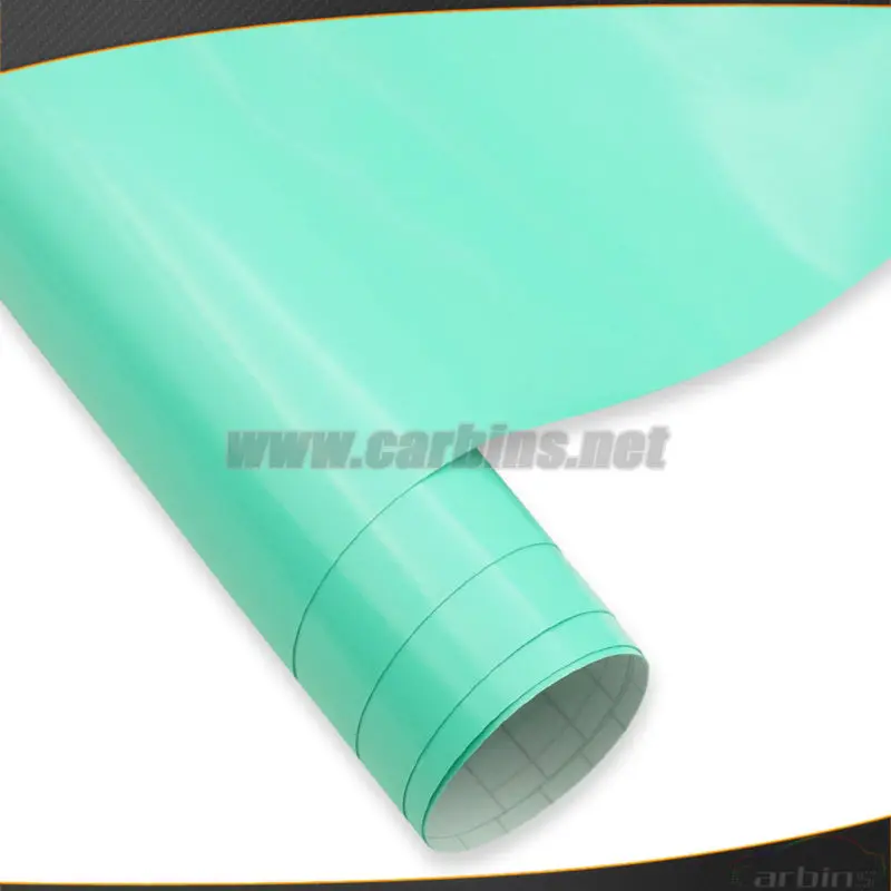 Glossy Mint Green Tiffany Vinyl Car Wrap Color Changing Film Air