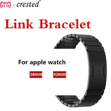 

316L stainless steel watch band For Apple Watch 3/2/1 42mm/38mm Link bracelet removeable metal buckle strap for iwatch belt