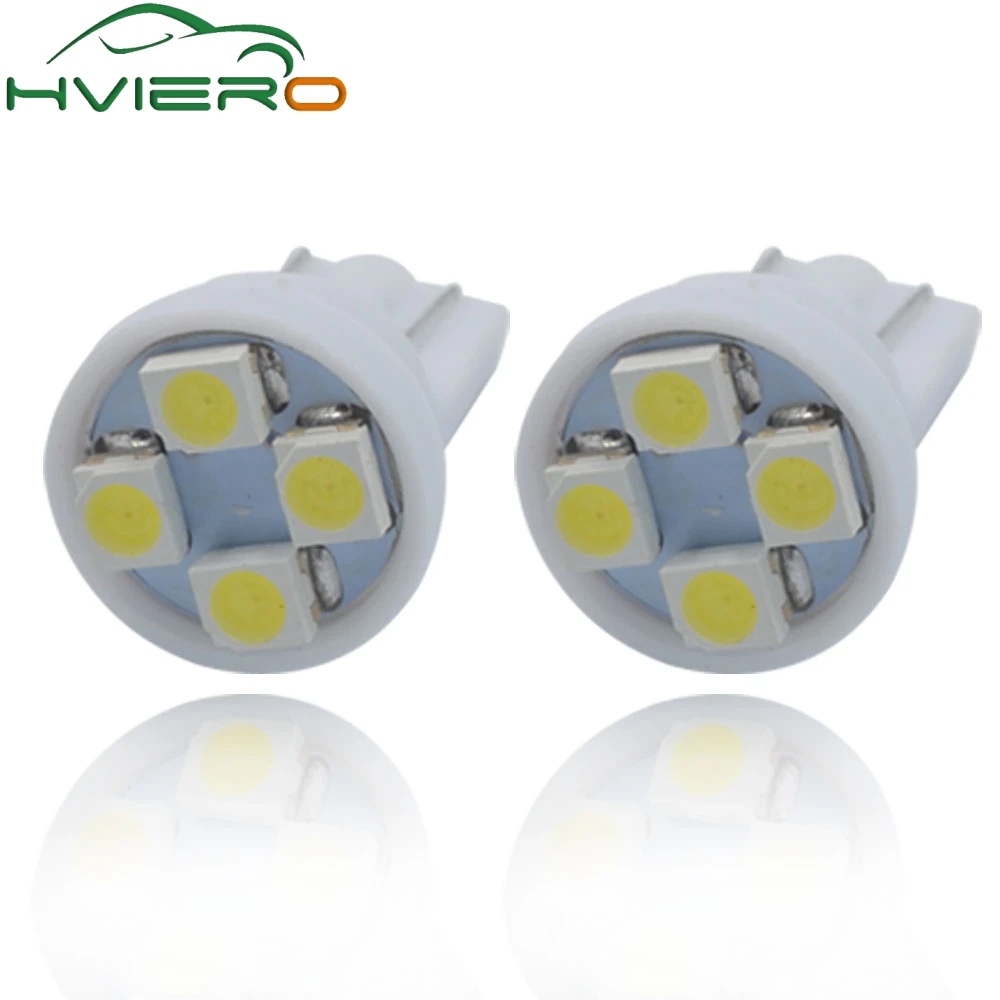 Белый Красный Синий 4 шт. T10 3528 1210 4smd 4 Smd Клин Хвост автомобиль Свет светодиод Лампы 194 168 W5w 12 в ПОСТОЯННОГО ТОКА В Наружное освещение Оптовая новый