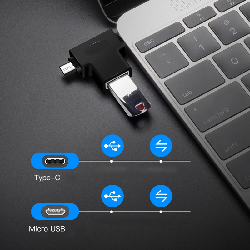 Powstro Mini Micro usb type C к USB 3,0 адаптер 2 в 1 адаптер конвертера OTG для huawei Xioami мобильный телефон/геймпад/клавиатура