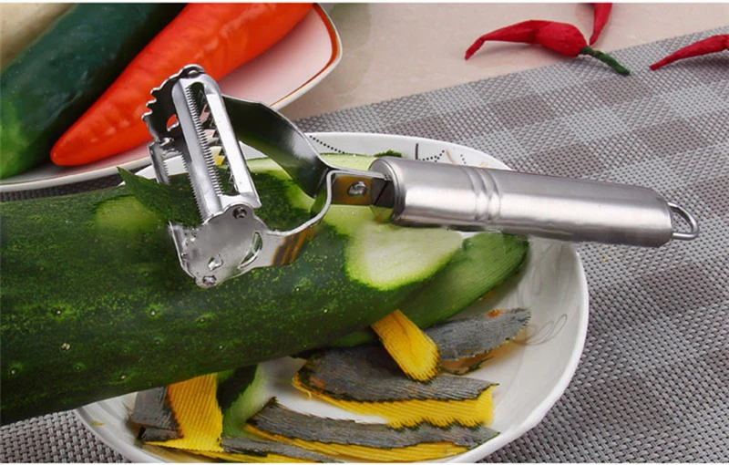 Нож для снимания кожуры из нержавеющей стали многофункциональный фруктовый нож для очистки овощей Ножи терка для дыни дома Кухня необходимый гаджет нож для снимания кожуры из нержавеющей стали