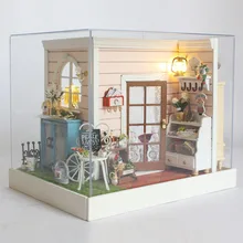 Gindy's Happy Time DIY деревянный кукольный домик миниатюрная декорация ручной работы Сборка строительные наборы Пазлы для детей кукла