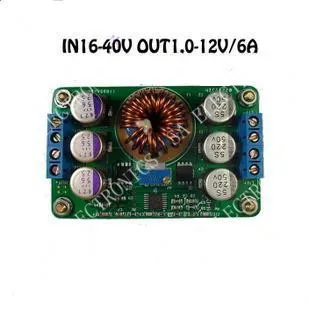 

[BELLA]High efficiency DC-DC step-down module IN (16-40V) OUT (1.0-12V/6A) (C3B4)--5PCS/LOT