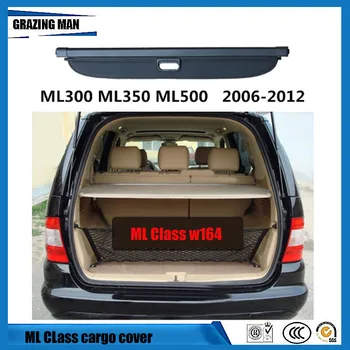 

Car Rear Trunk Security Shield Polyester Cargo Cover For ML Class W164 ML300 ML350 ML500 2006-2012 High Quality Accessories