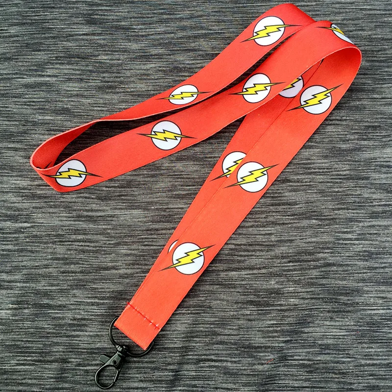 

Cartoon DC Comic the flash Neck Strap Lanyard Mobile Phone Charms Key Chain ID Badge