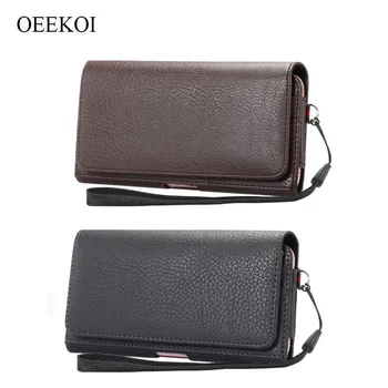 

OEEKOI Lichee Pattern Card Slots Holder Pouch Case for Elephone A4 Pro/A4/R9/S7/M3