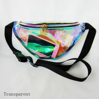 

Women Fanny Pack Laser Purse Chest Bag Hip Bag Punk Waist Bag