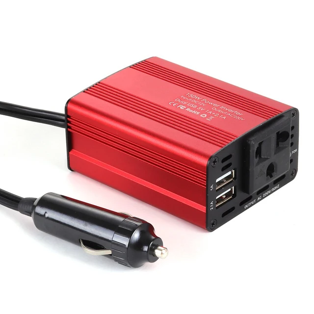 12V to 220V Car Inverter 150W Power Inverter Cigarette Lighter Plug 12v