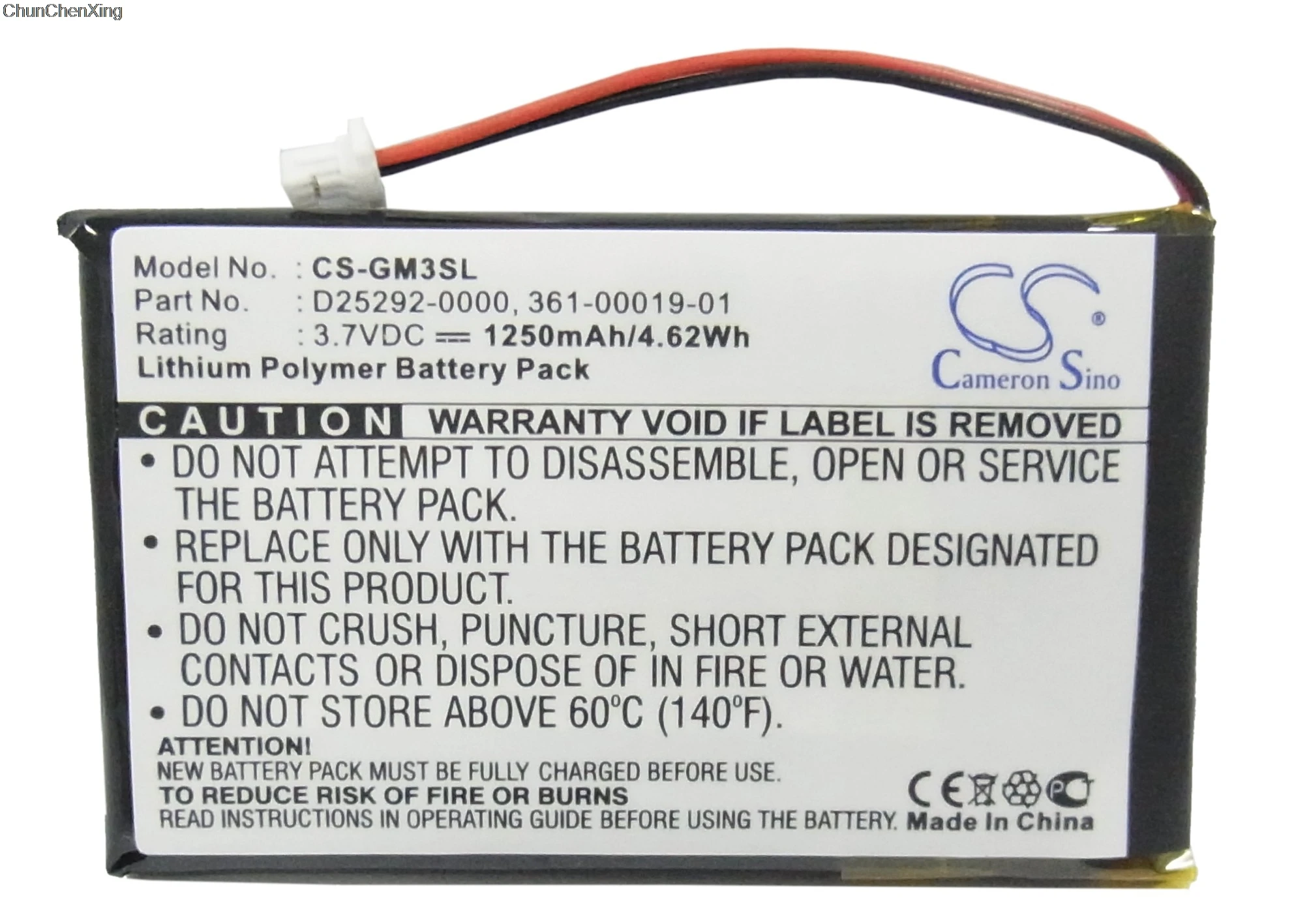 Аккумулятор Cameron Sino 1250mAh 361 00019 01 D25292 0000 для Garmin iQue M3 M4|Цифровые аккумуляторы| |