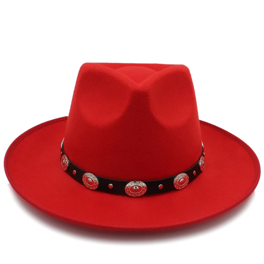 2018 модная женская Фетровая Шляпа Fedora осенняя дамская шляпа с широкими полями
