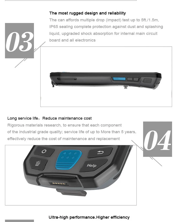 Scanner de Código de Barras Scanner a Laser Caribe Bluetooth Terminal Portátil Pl-40l 1d 2d Pda 11 scanner barcode