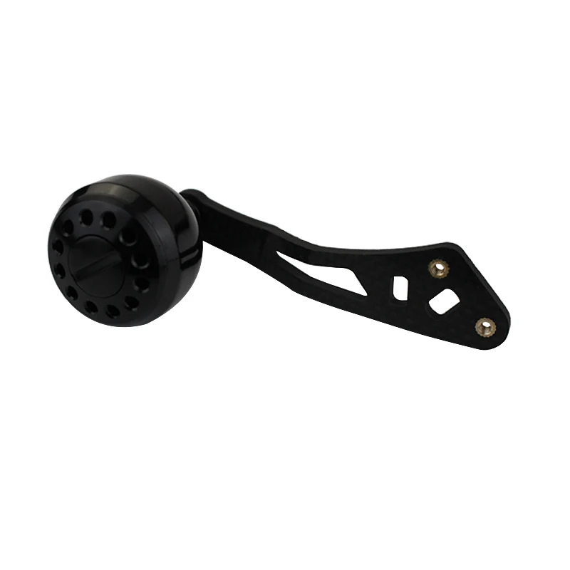 Alça de Fibra Carbono + Botão de Metal Carretel de Pesca Lidar com 7*4mm Ekfan Holefor Baitcasting & 8*5mm 7 Ekfan alça de fibra carbono + botão