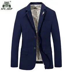 2018 Фирменная Новинка для мужчин's весенние куртки для отдыха плюс размеры S-4XL съемный брошь однобортный хлопок Блейзер пиджак мужской 128wy