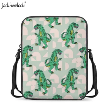 

Jackherelook Cool Animal T Rex Dinosaur Print Boys Schoolbags Kindergarten Students Mini Crossbody Satchel Bags Children Bookbag