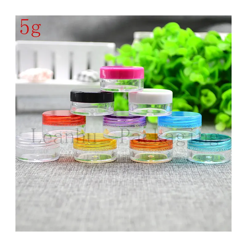 Plastic Cream Jars,Small Sample Jars,Refillable Plastic Travel