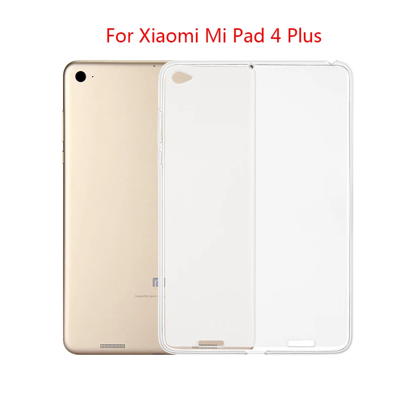 Прозрачный чехол для Xiaomi mi Pad mi коврик для детей 1 года, 2, 4, плюс 7,9 8,0 10,1 чехол s mi Pad1 mi Pad2 mi Pad4 Plus прозрачный мягкий кремний чехол для планшета - Цвет: For Mi Pad 4 Plus