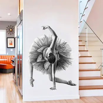 

Ballet Girl Wall Stickers vsco Girl Room Decor Aesthetic Teenager Room Decoration Living Room Bedroom Wallstickers