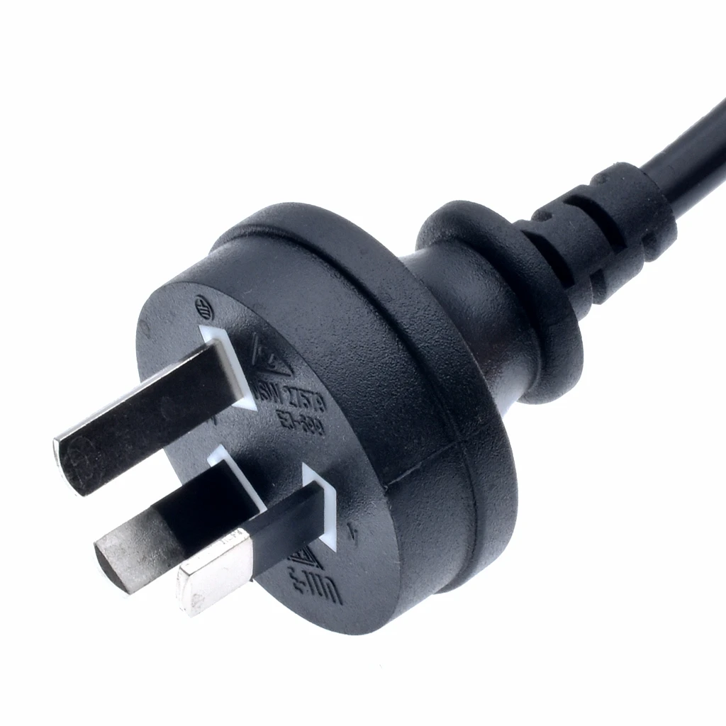 Австралийский Тип I штекер к IEC 320 C5 правый угол 3pin Micky силовой кабель 1 метр для ТВ принтера