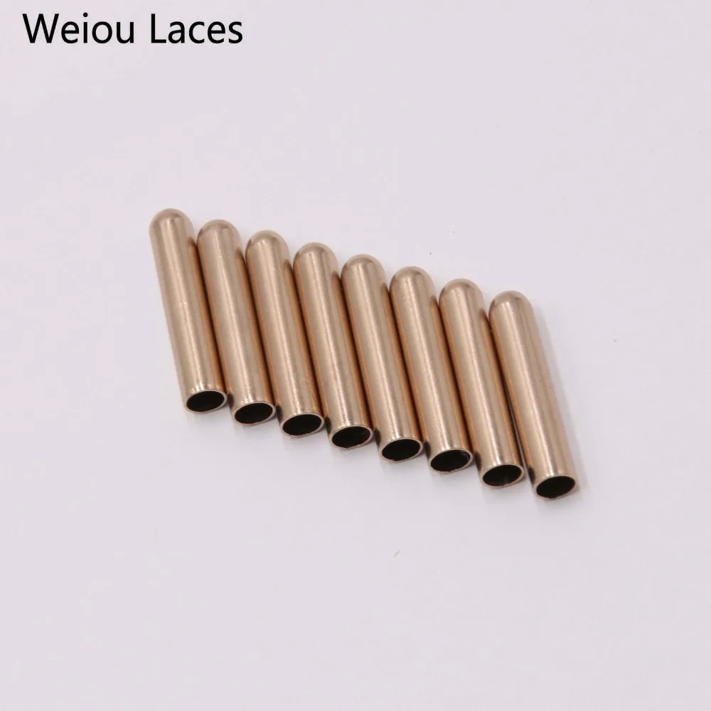 Weiou 4pcs/1set 4.3x22mm Metal Shoelace Tip Shoe Decorations Products Replacement Laces Head Aglets Boots Garment Accessories