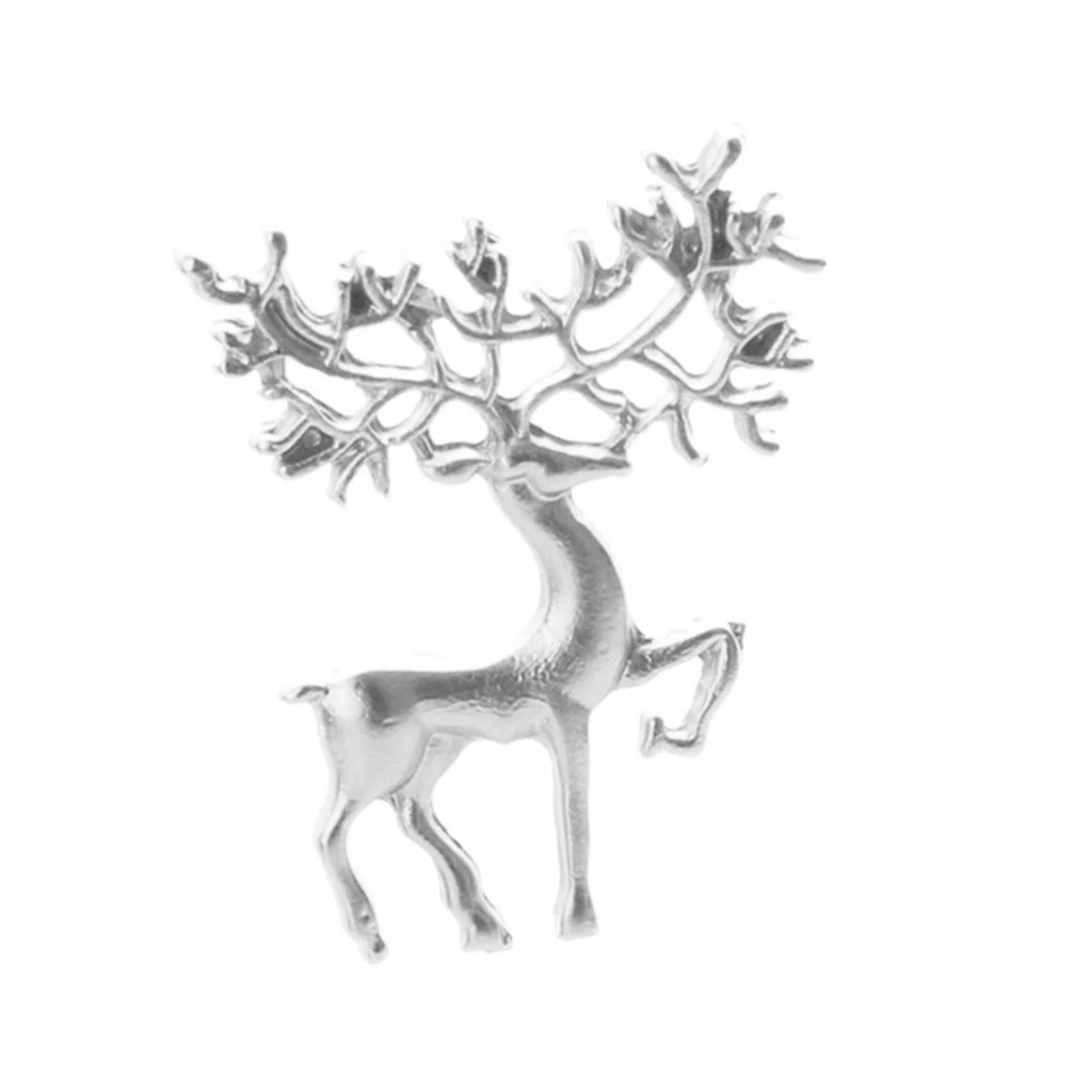 Christmas Themed Reindeer Brooch Women Mens Xmas Deer Brooch Pin Elegant Winter Coat Corsage Costume Party